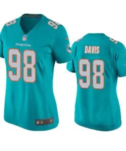 Raekwon Davis Miami Dolphins Nike Women's 2020 NFL Draft Game Jersey - Aqua