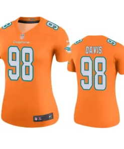 Raekwon Davis Miami Dolphins Nike Women's Color Rush Legend Jersey - Orange