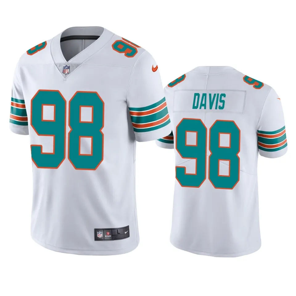 Raekwon Davis Miami Dolphins Nike 2020 Alternate NFL Draft Vapor Limited Jersey - White