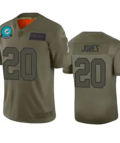 Reshad Jones Miami Dolphins Nike 2019 Salute to Service Limited Jersey - Olive