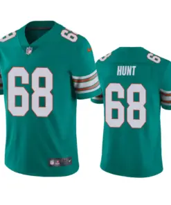 Robert Hunt Miami Dolphins Nike 2020 Alternate NFL Draft Vapor Limited Jersey - Aqua