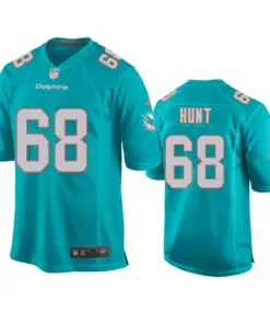 Robert Hunt Miami Dolphins Nike 2020 NFL Draft Game Jersey - Aqua