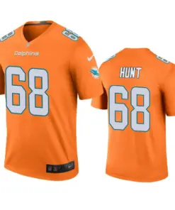Robert Hunt Miami Dolphins Nike Color Rush Legend Jersey - Orange