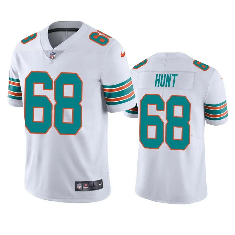 Robert Hunt Miami Dolphins Nike 2020 Alternate NFL Draft Vapor Limited Jersey - White
