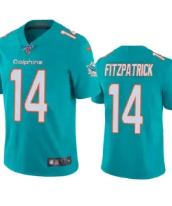 Ryan Fitzpatrick Miami Dolphins Nike 100th Season Vapor Limited Jersey - Aqua