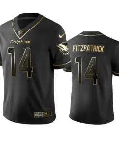 Ryan Fitzpatrick Miami Dolphins Nike 2019 Golden Edition Vapor Untouchable Limited Jersey - Black
