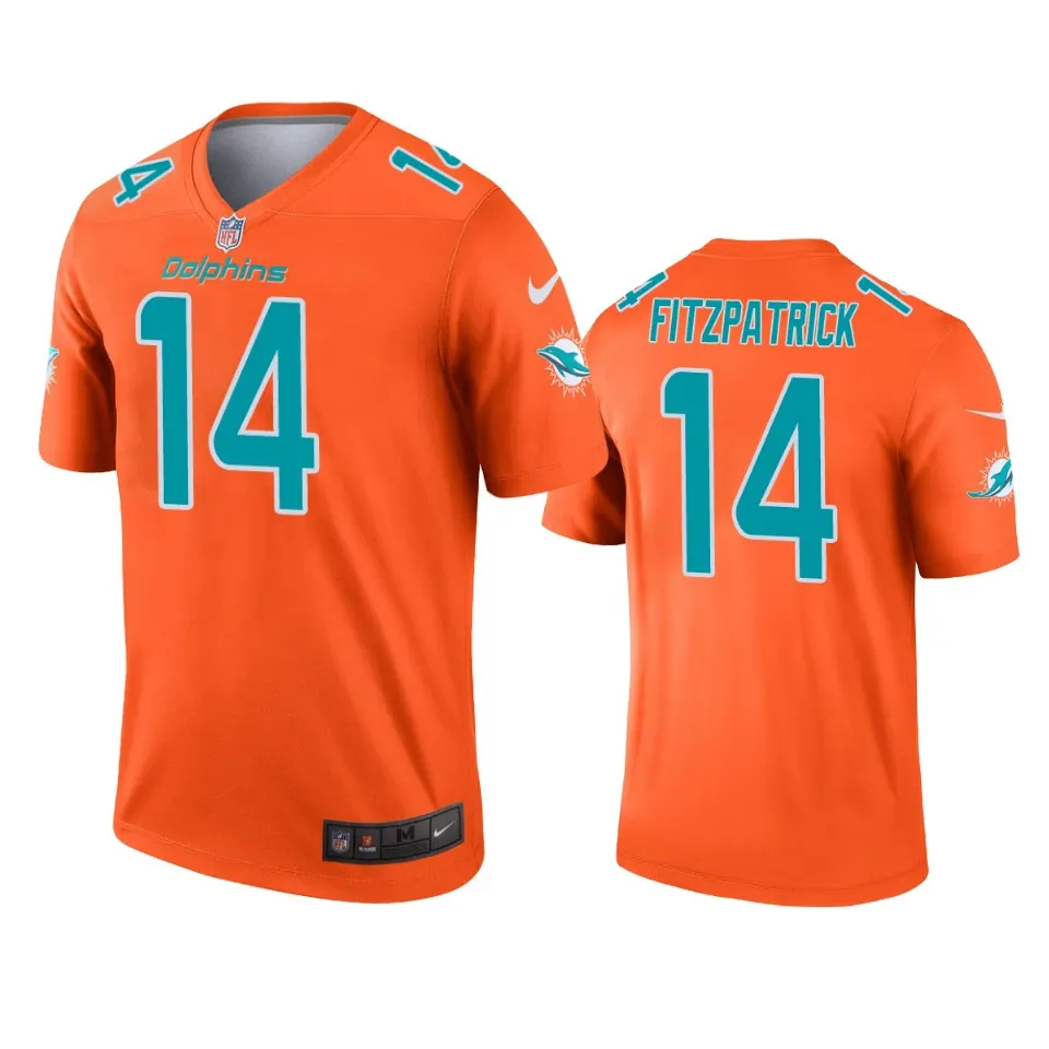 Ryan Fitzpatrick Miami Dolphins Nike Inverted Legend Jersey - Orange