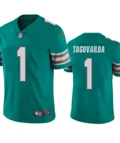 Tua Tagovailoa Miami Dolphins Nike 2020 Alternate NFL Draft Vapor Limited Jersey - Aqua