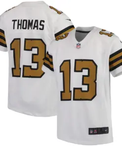 Alternative view of Michael Thomas New Orleans Saints Nike Youth Color Rush Player Game Jersey - White
