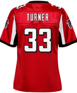 Michael Turner Atlanta Falcons NFL Pro Line Women's Retired Player Jersey - Red - Image 3