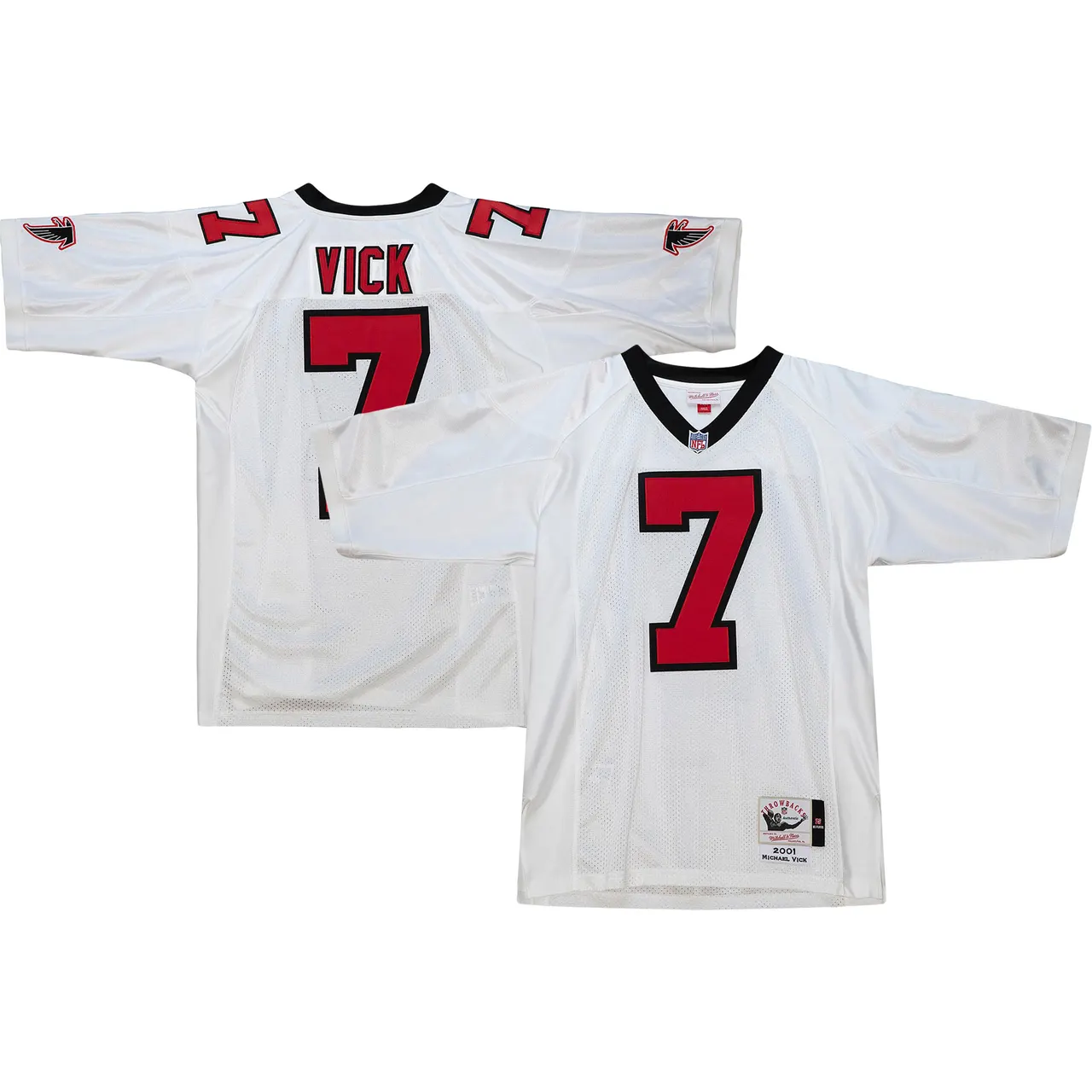 Michael Vick Atlanta Falcons Mitchell & Ness 2001 Retired Player Jersey - White
