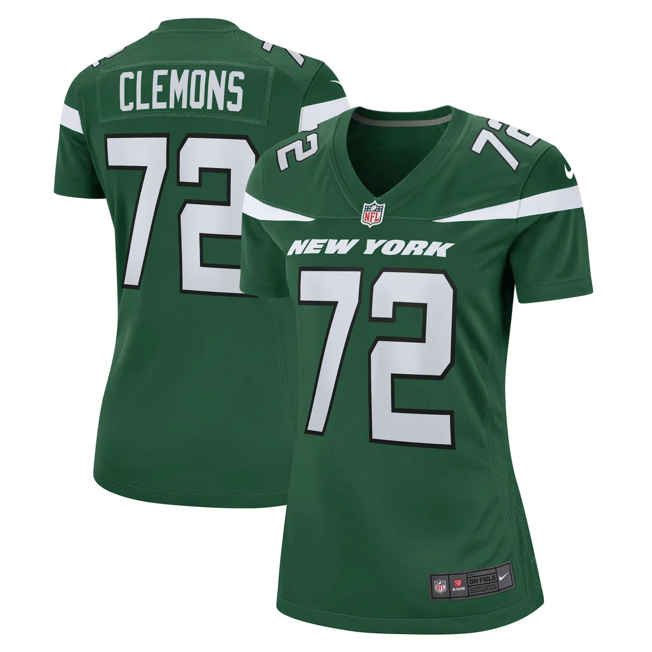 Micheal Clemons New York Jets Nike Women's Game Player Jersey - Gotham Green - Image 2