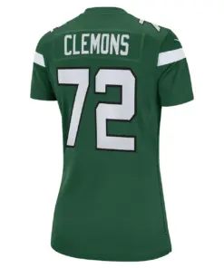 Micheal Clemons New York Jets Nike Women's Game Player Jersey - Gotham Green - Image 4