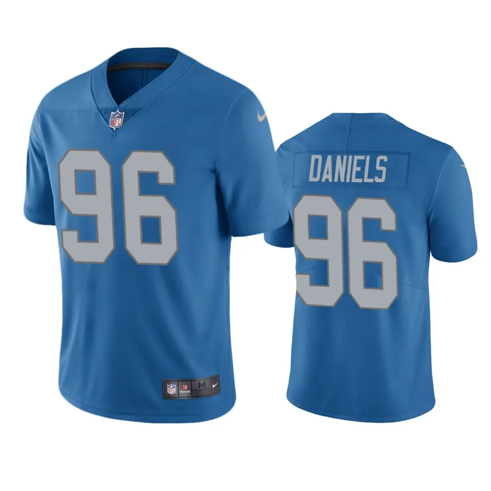 Mike Daniels Detroit Lions Nike Vapor Limited Jersey - Royal Blue