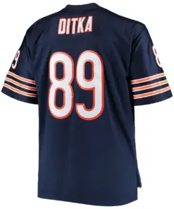 Mike Ditka Chicago Bears Mitchell & Ness Big & Tall 1966 Retired Player Replica Jersey - Navy - Image 4