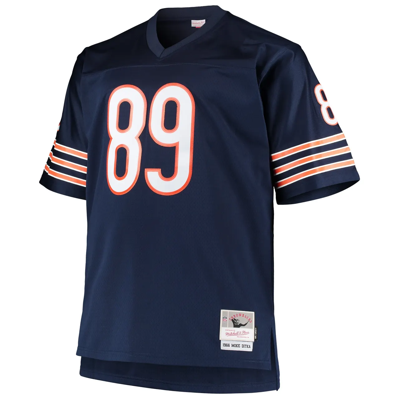 Mike Ditka Chicago Bears Mitchell & Ness Big & Tall 1966 Retired Player Replica Jersey - Navy - Image 3