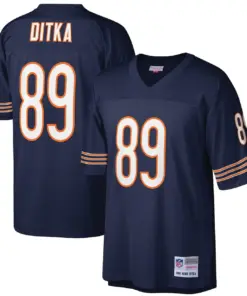 Alternative view of Mike Ditka Chicago Bears Mitchell & Ness Retired Player Legacy Replica Jersey - Navy