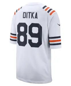 Mike Ditka Chicago Bears Nike 2019 Alternate Classic Retired Player Game Jersey - White - Image 3