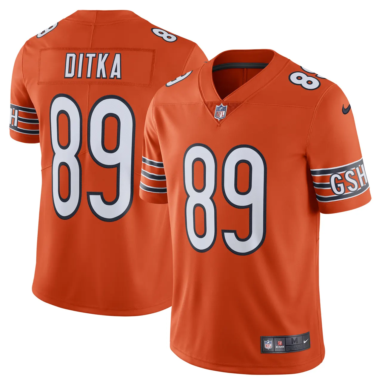 Mike Ditka Chicago Bears Nike Alternate Vapor Untouchable Limited Retired Player Jersey - Orange - Image 2
