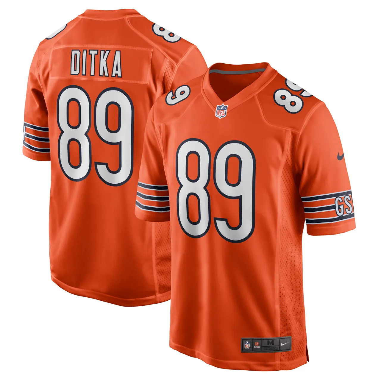 Mike Ditka Chicago Bears Nike Retired Player Jersey - Orange - Image 2