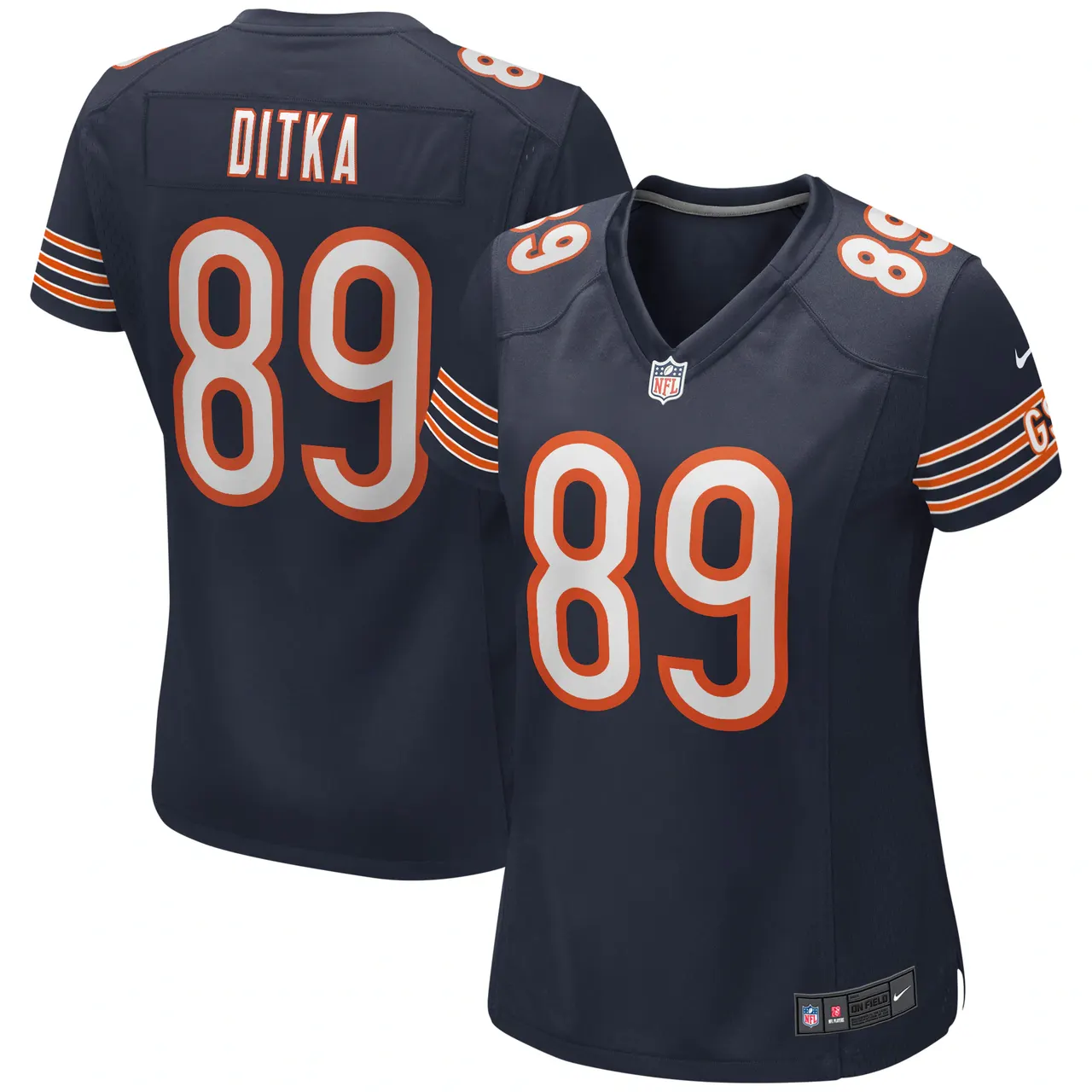 Mike Ditka Chicago Bears Nike Women's Game Retired Player Jersey - Navy - Image 2