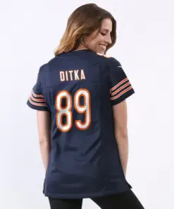 Mike Ditka Chicago Bears Nike Women's Retired Player Game Jersey - Navy Blue - Image 3