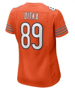 Mike Ditka Chicago Bears Nike Women's Retired Player Jersey - Orange - Image 4