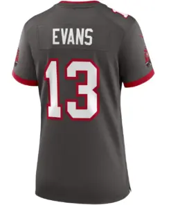 Mike Evans Tampa Bay Buccaneers Nike Women's Alternate Game Jersey - Pewter - Image 4