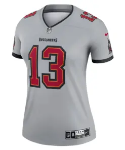 Mike Evans Tampa Bay Buccaneers Nike Women's Inverted Legend Jersey - Gray - Image 3