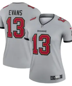 Mike Evans Tampa Bay Buccaneers Nike Women's Inverted Legend Jersey - Gray - Image 2