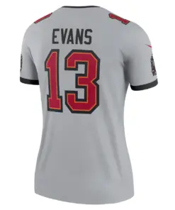 Mike Evans Tampa Bay Buccaneers Nike Women's Inverted Legend Jersey - Gray - Image 4