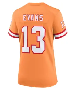Mike Evans Tampa Bay Buccaneers Nike Women's Throwback Game Jersey - Orange - Image 4