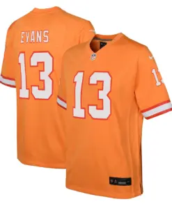 Mike Evans Tampa Bay Buccaneers Nike Youth Throwback Game Jersey - Orange - Image 2