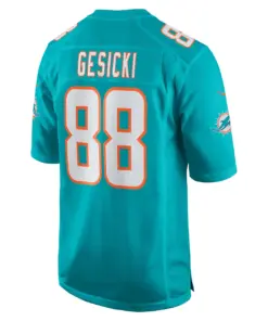 Mike Gesicki Miami Dolphins Nike Game Player Jersey - Aqua - Image 4