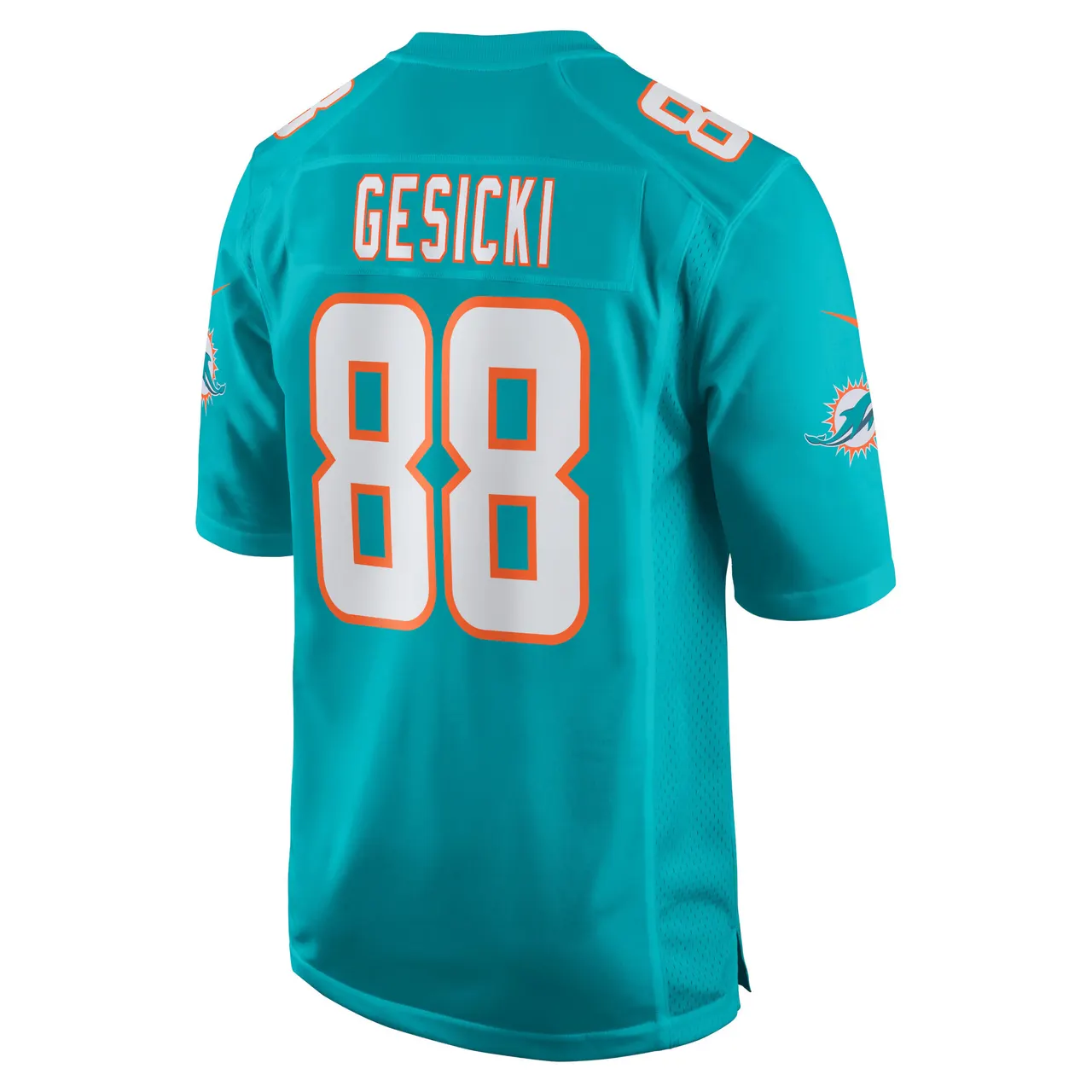 Mike Gesicki Miami Dolphins Nike Game Player Jersey - Aqua - Image 4
