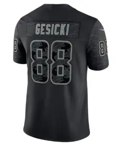 Mike Gesicki Miami Dolphins Nike RFLCTV Limited Jersey - Black - Image 6