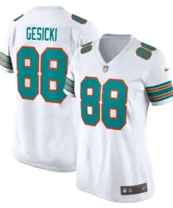 Mike Gesicki Miami Dolphins Nike Women's Alternate Game Jersey - Aqua - Image 8