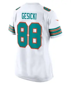 Mike Gesicki Miami Dolphins Nike Women's Alternate Game Jersey - Aqua - Image 7