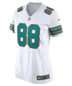Mike Gesicki Miami Dolphins Nike Women's Alternate Game Jersey - White - Image 3
