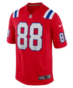 Mike Gesicki New England Patriots Nike Alternate Game Jersey - Red - Image 3