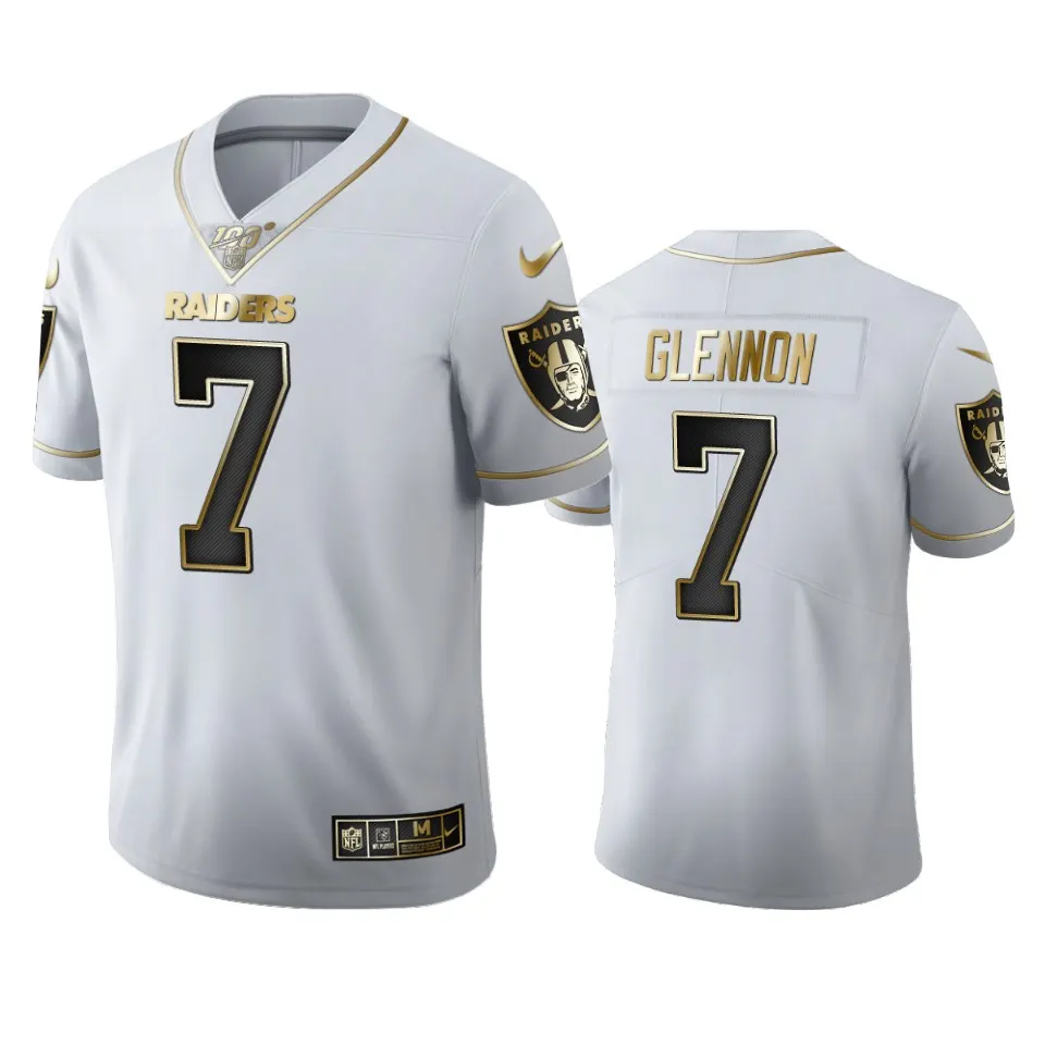 Mike Glennon Las Vegas Raiders Nike 100th Season Golden Edition Jersey - White