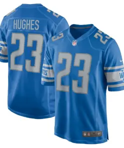 Alternative view of Mike Hughes Detroit Lions Nike Game Jersey - Royal Blue