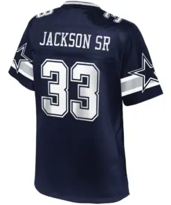 Mike Jackson Sr. Dallas Cowboys NFL Pro Line Women's Team Player Jersey - Navy - Image 3