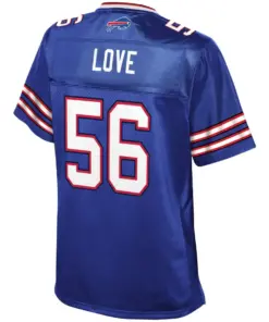 Mike Love Buffalo Bills NFL Pro Line Women's Player Jersey - Royal Blue - Image 3