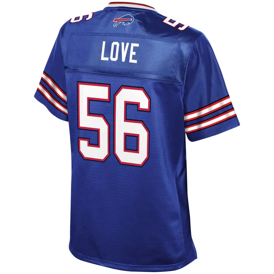 Mike Love Buffalo Bills NFL Pro Line Women's Player Jersey - Royal Blue - Image 3