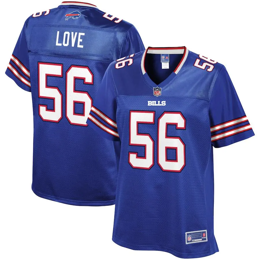 Mike Love Buffalo Bills NFL Pro Line Women's Player Jersey - Royal Blue