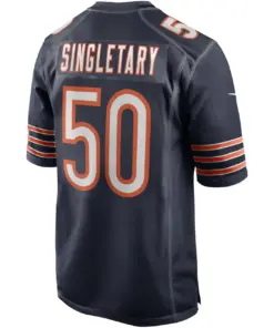 Mike Singletary Chicago Bears Nike Game Retired Player Jersey - Navy - Image 4