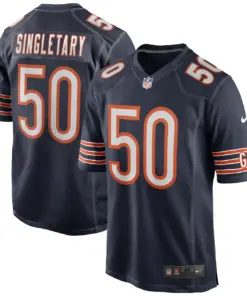 Mike Singletary Chicago Bears Nike Game Retired Player Jersey - Navy - Image 2
