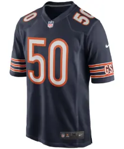 Mike Singletary Chicago Bears Nike Game Retired Player Jersey - Navy - Image 3