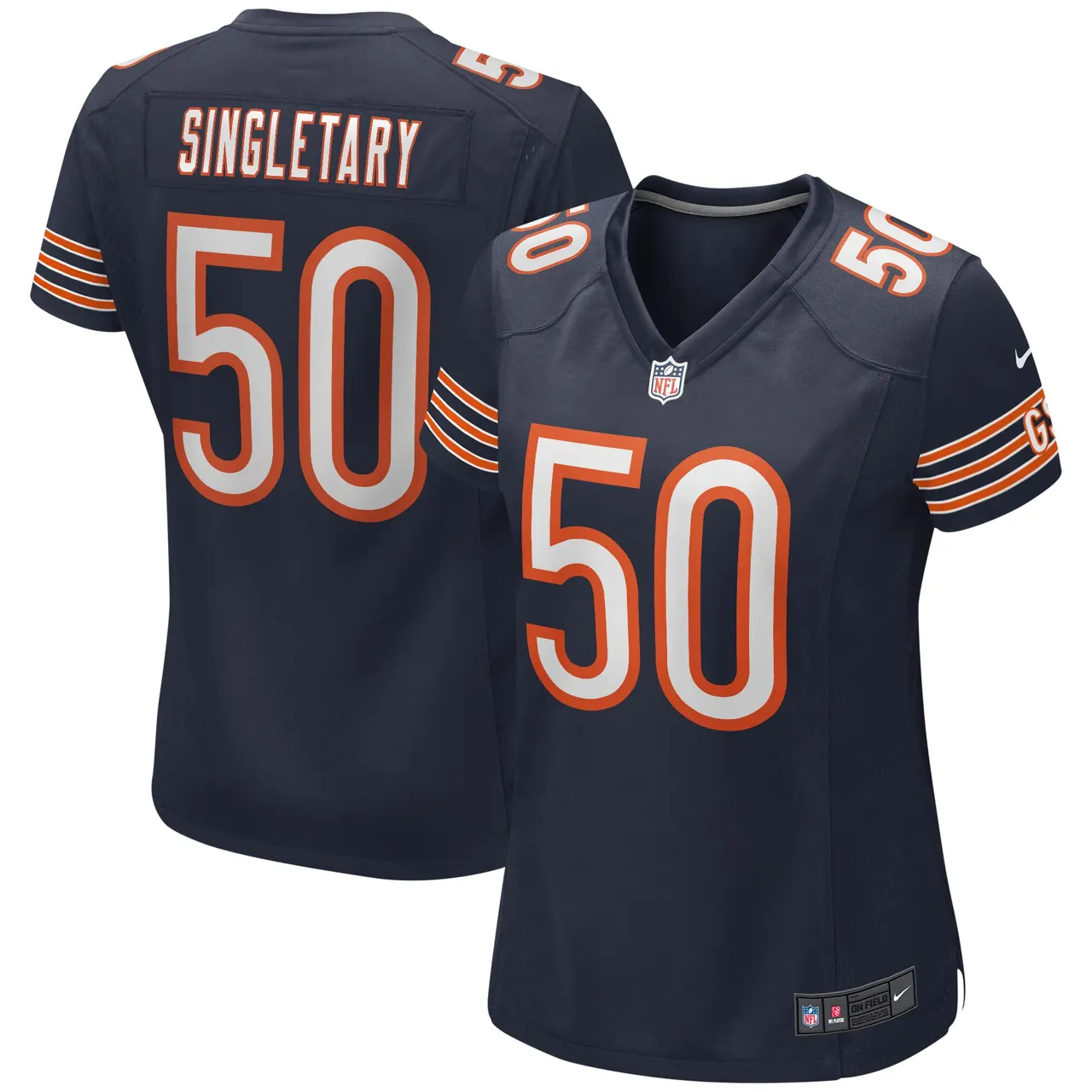 Mike Singletary Chicago Bears Nike Women's Game Retired Player Jersey - Navy - Image 2